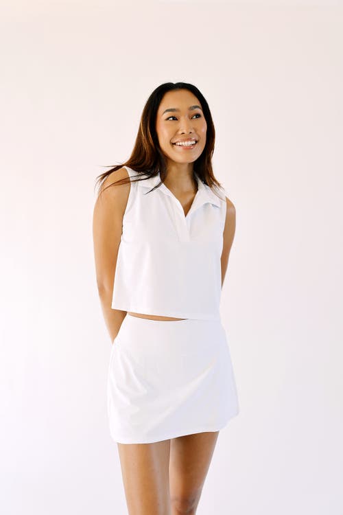 Beldrie Elevated Skort In White