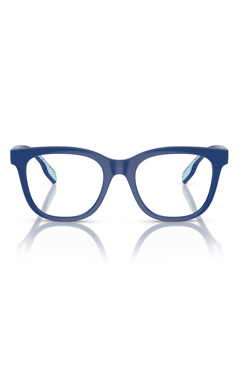 Burberry 47mm Square Optical Glasses, Main, color, Blue / Demo Lens