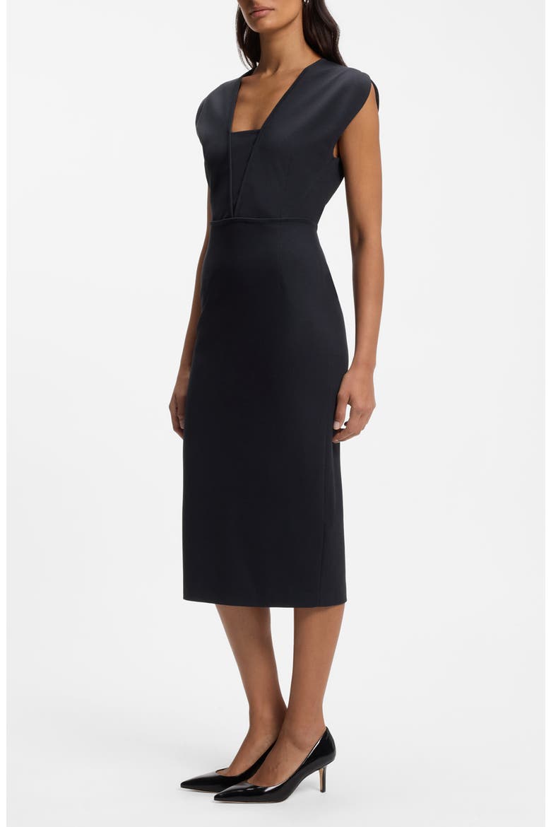 Stretch Knit Dress, Main, color, SKY CAPTAIN