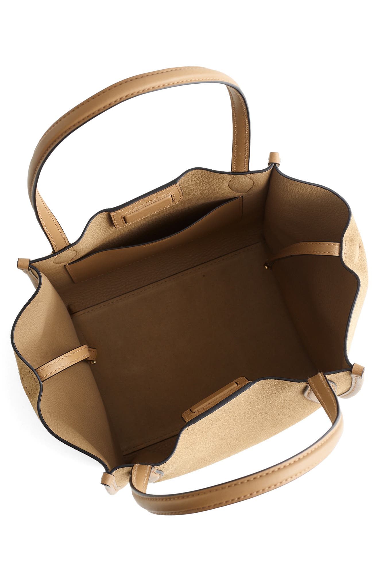 Madewell The Small Lexington Suede Tote, Alternate, color, Walnut Shell