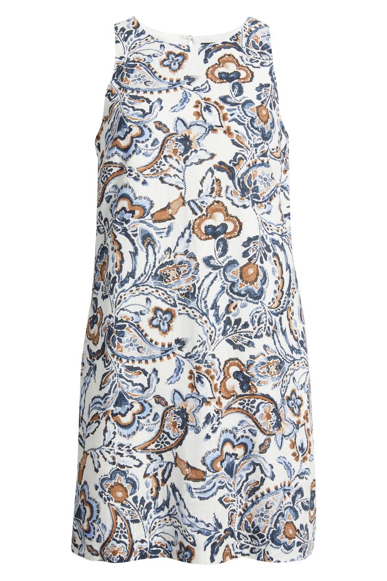 Floral A-Line Minidress, Alternate, color, WINDSURFER