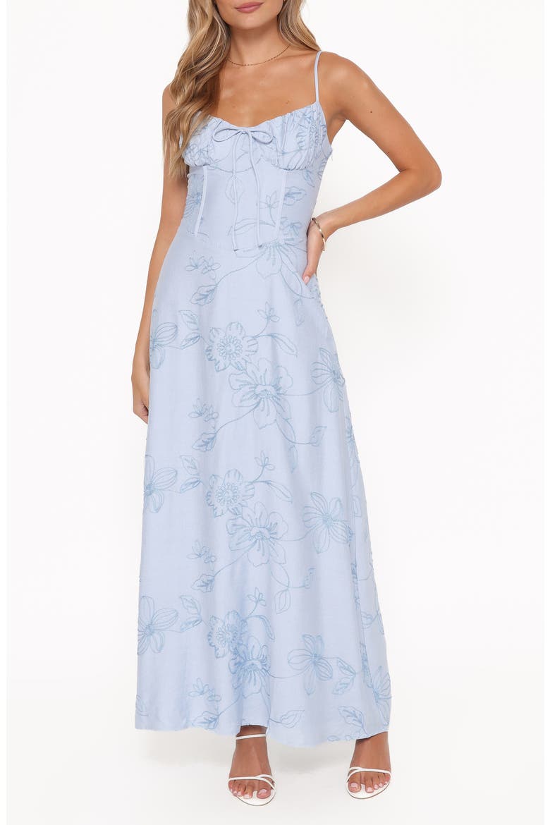 Houston Print Sleeveless Maxi Dress, Main, color, BLUE FLORAL