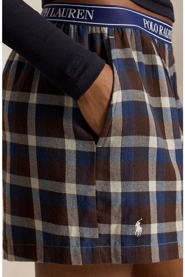 Boxer Pajama Shorts, Alternate, color, WINTER PLAID