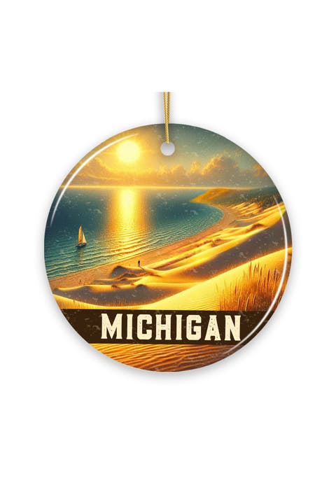 Michigan Sleeping Bear Dunes Sunset Ornament