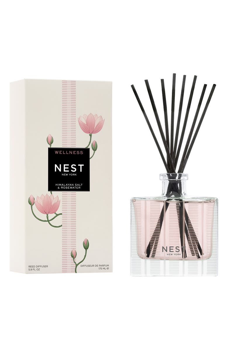 NEST New York Himalayan Salt & Rosewater Reed Diffuser, Main, color, 