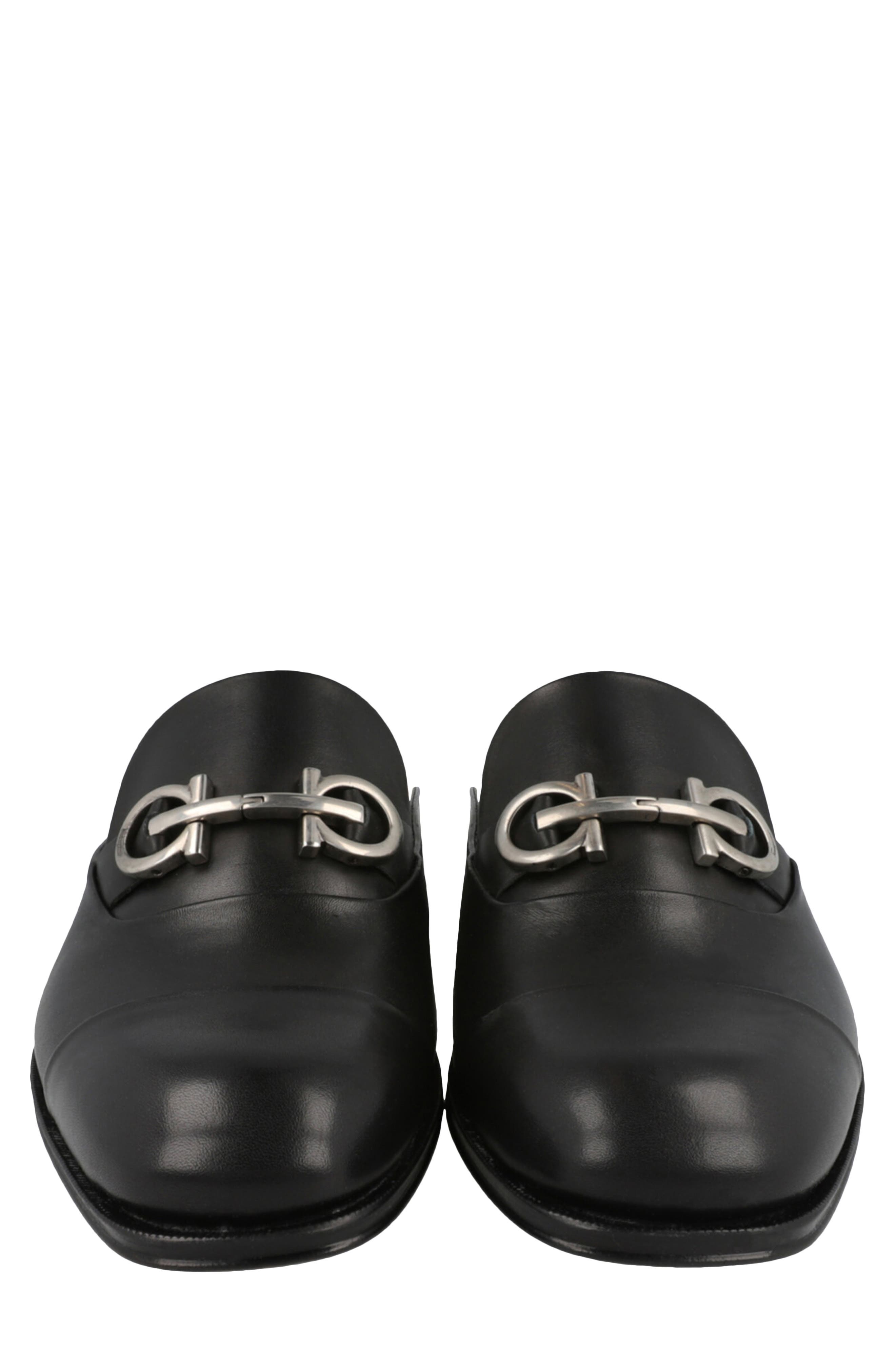 FERRAGAMO Gab Gancini Mule, Alternate, color, Black