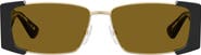 Moschino 57mm Rectangular Sunglasses