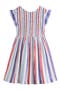 selected Bright Blue/ Poppy Red Stripe