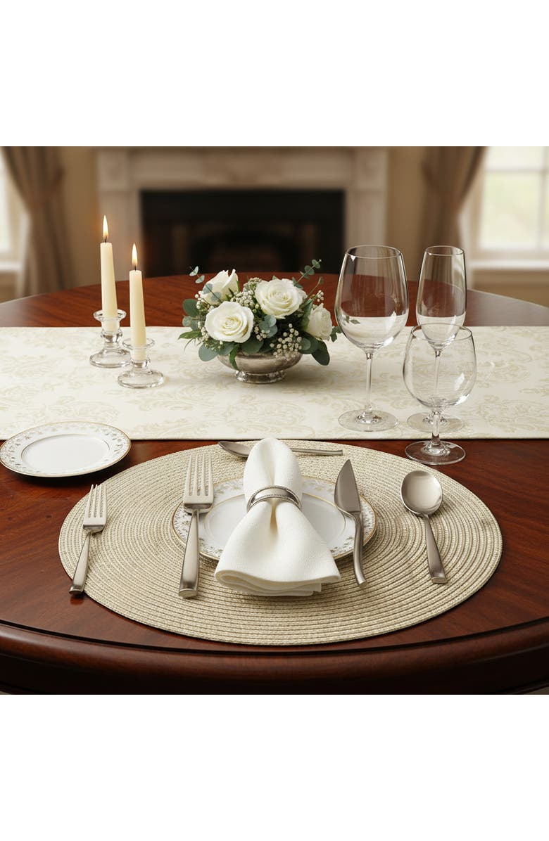 Mepra Arte Flatware Set - 5 Pieces, Alternate, color, Ice Champagne