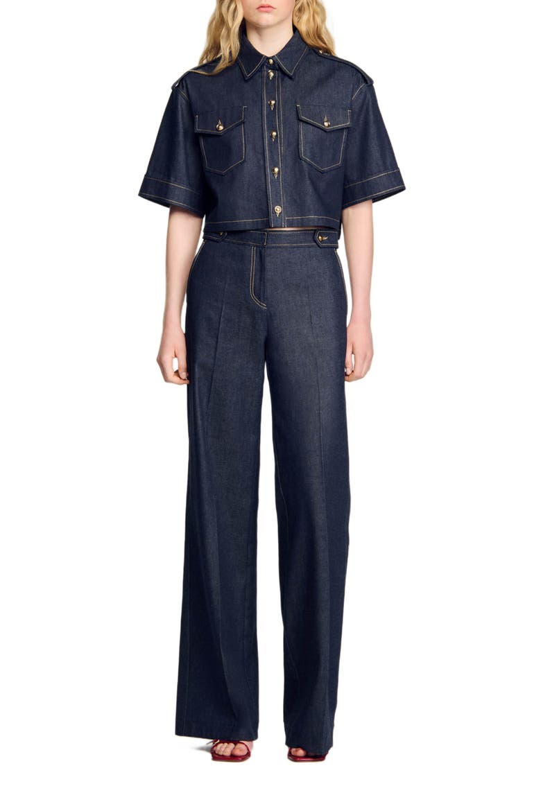 Denim shirt, Alternate, color, Deep blue