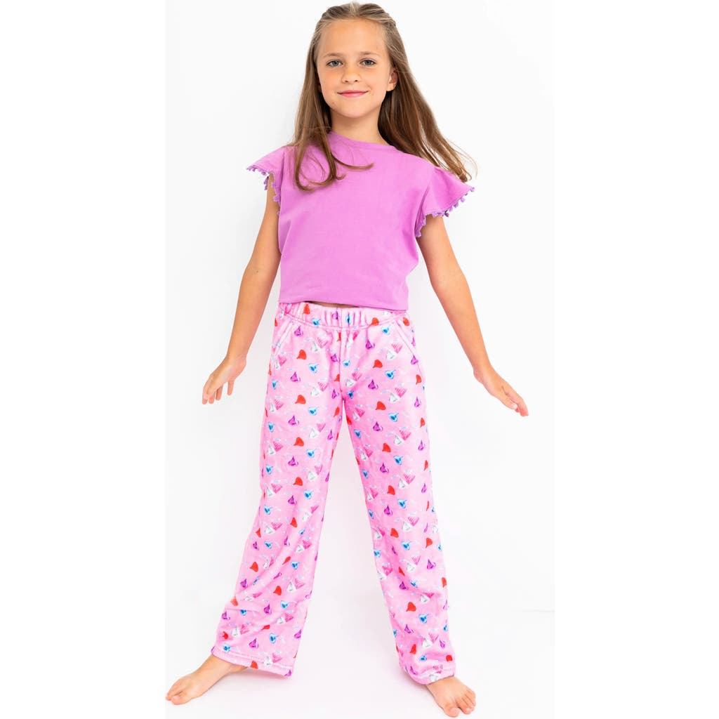 Preppy Goose Chocolate Kisses Plush Lounge Pants in Orchid  product