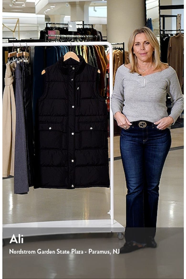 Long Down Puffer Vest video
