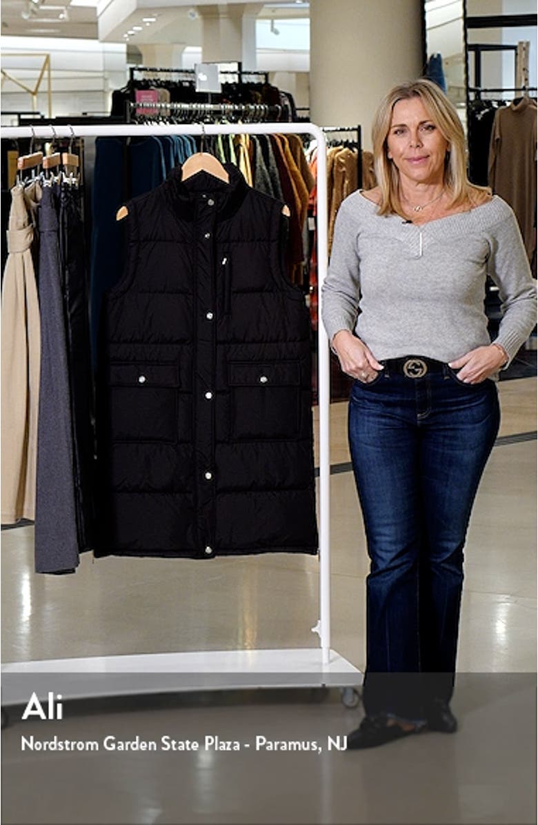 Long Down Puffer Vest, sales video thumbnail