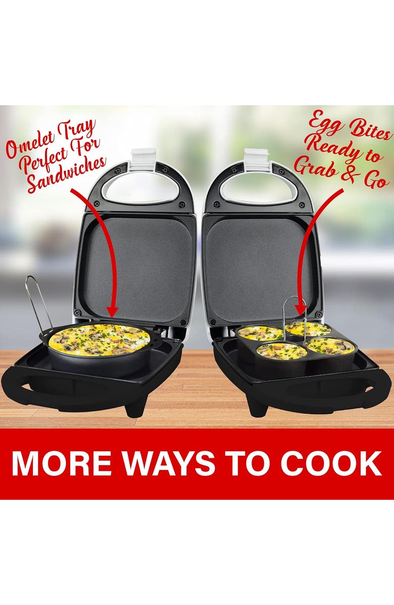 Brentwood Electric Egg Maker, Alternate, color, White