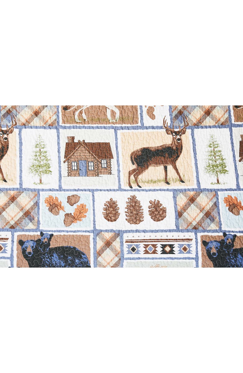 C&F Home Oakley Rustic Lodge Cotton Quilt Set - Reversible and Machine Washable, Alternate, color, Beige