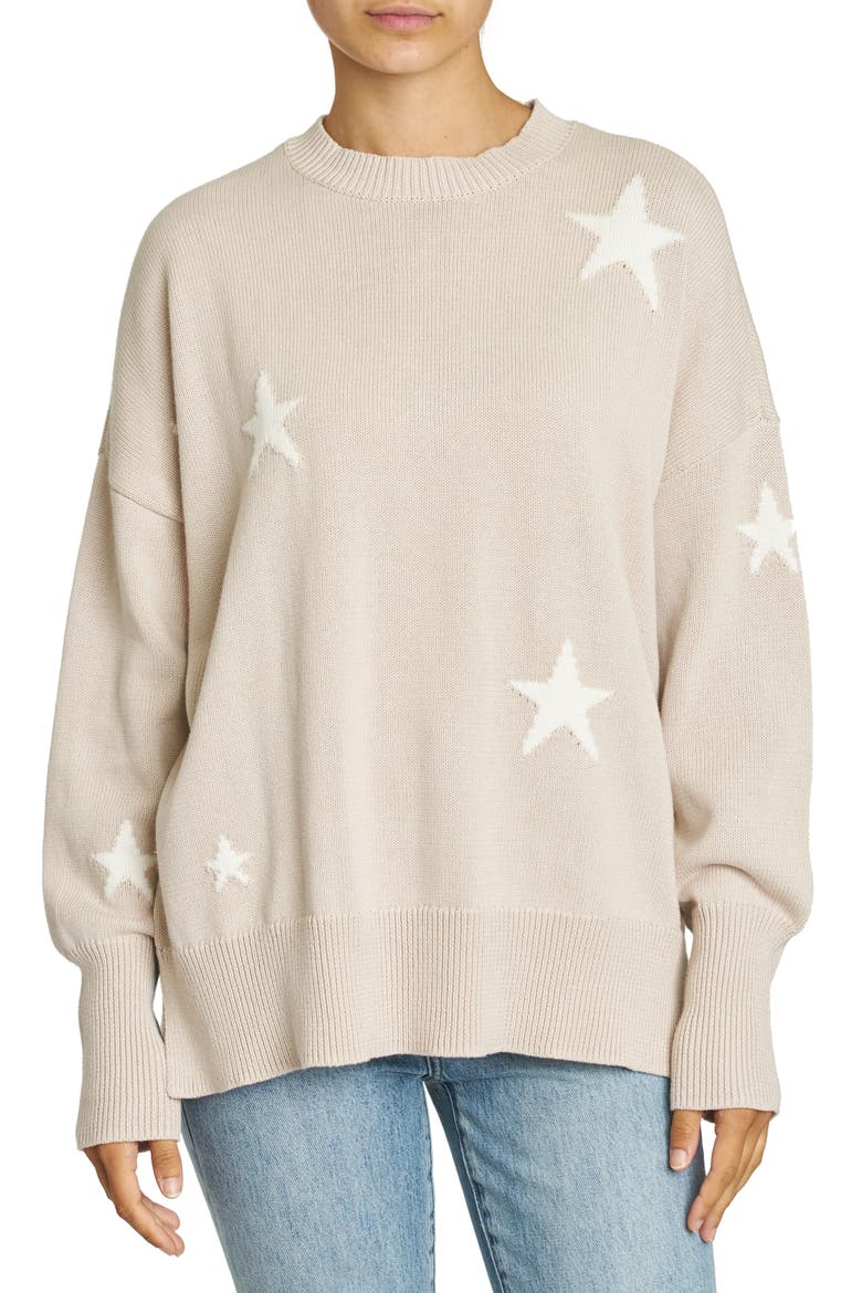 Darya Cotton Sweater, Main, color, ROYAL DOVE