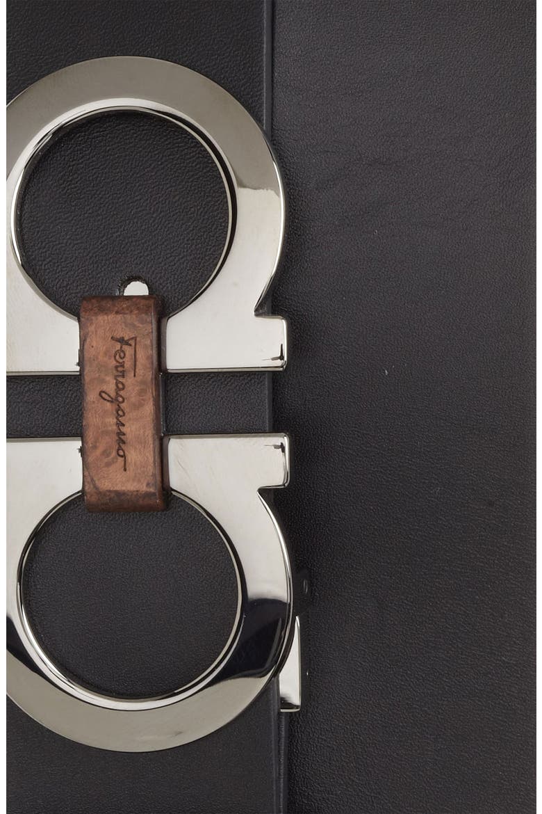 Salvatore Ferragamo Reversible Leather Belt, Alternate, color, BLACK/ BROWN