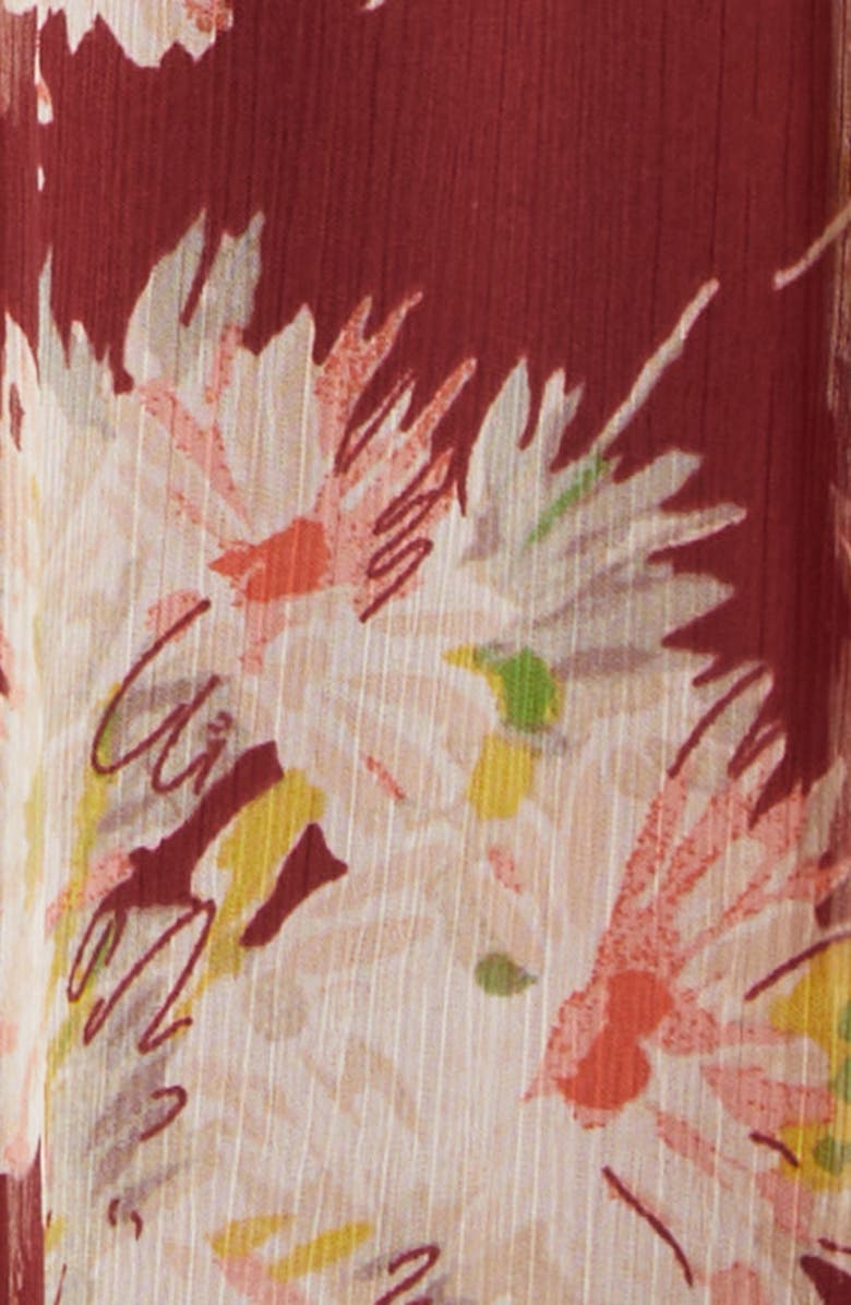 Cinq à Sept Mae Bouquet Floral Print Halter Dress, Alternate, color, Wineberry Multi