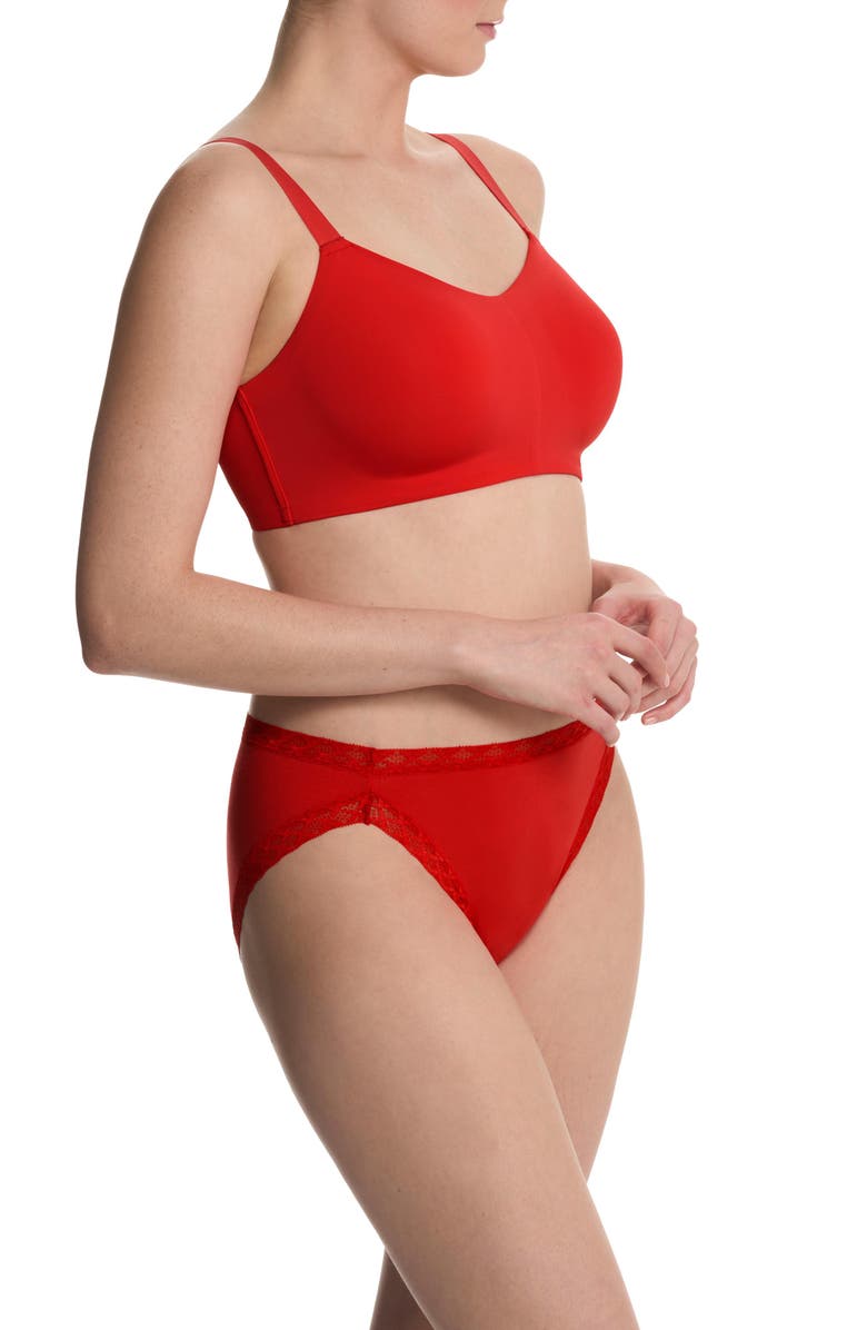 Natori Bliss Cotton French Cut Brief, Alternate, color, Paprika