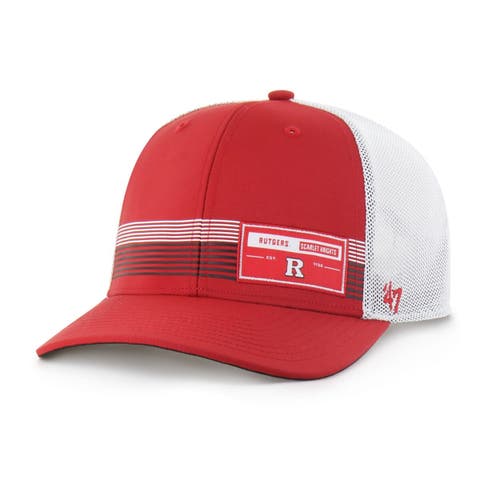 Men's '47  Scarlet Rutgers Scarlet Knights Rangefinder brrr Trucker Adjustable Hat