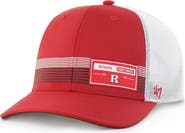 '47 Men's '47  Scarlet Rutgers Scarlet Knights Rangefinder brrr Trucker Adjustable Hat