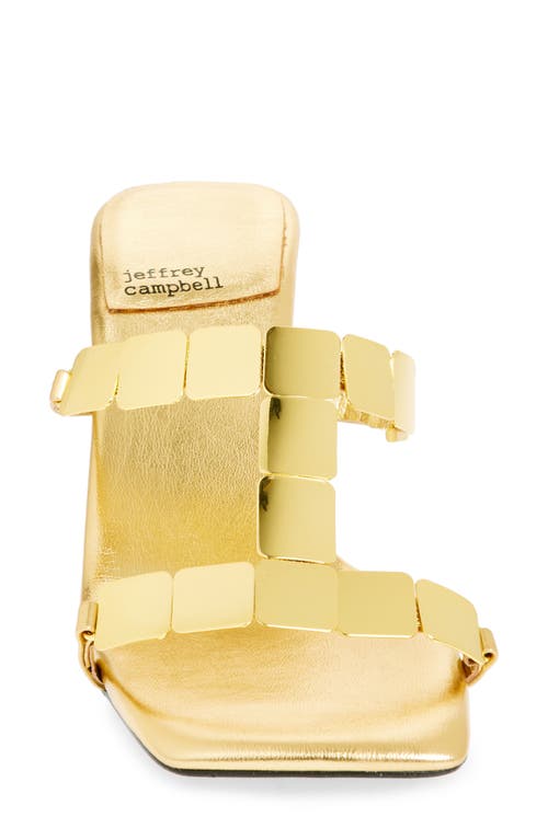Jeffrey Campbell Astarte Slide Sandal In Gold Gold