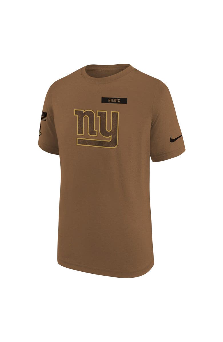 Nike Youth Nike  Brown New York Giants 2023 Salute to Service Legend T-Shirt, Alternate, color, 