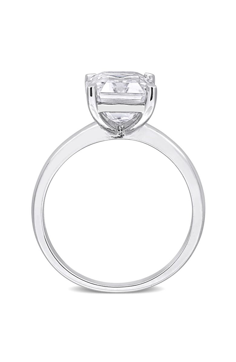 Julianna B. Moissanite Octagon Solitaire Ring, Alternate, color, Sterling Silver