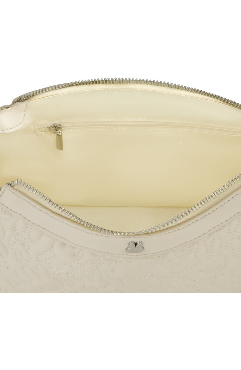 Daniele Nicole Miffy Quilted PU Shoulder Bag with Charm, Alternate, color, White