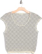 MAX STUDIO Cap Sleeve Crop Sweater