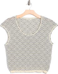 MAX STUDIO Cap Sleeve Crop Sweater