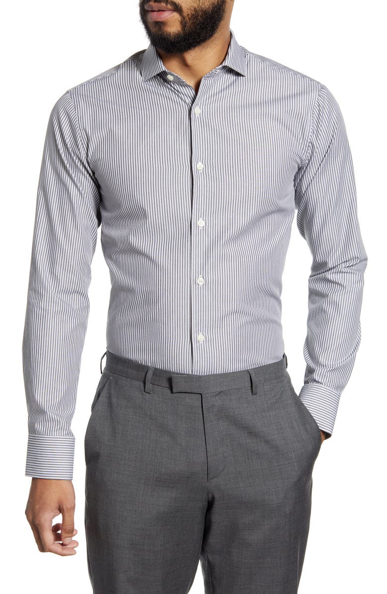 Tiger of Sweden Slim Fit Stripe Dress Shirt, Main, color,