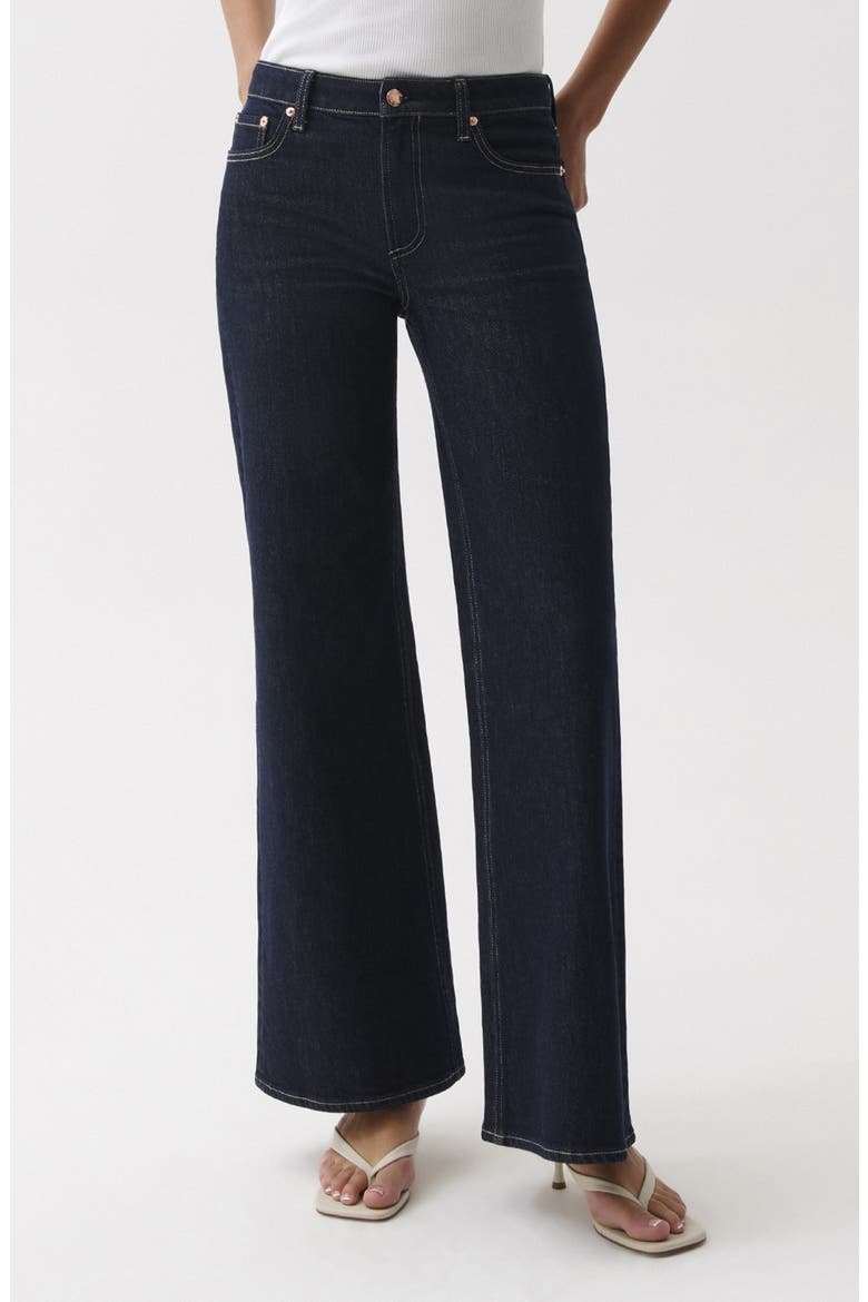 Vivian Wide Leg Jeans, Main, color, NIGHTFALL