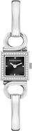 FERRAGAMO Gancio Diamond Bangle Bracelet Watch, 18mm