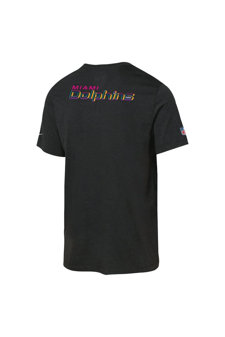 Youth Nike Black Miami Dolphins 2025 NFL Crucial Catch Tri-Blend Dri-FIT T-Shirt, Alternate, color, Black