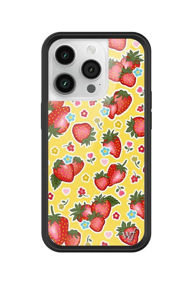 Sweet Berries iPhone Case, Alternate, color, Yellow