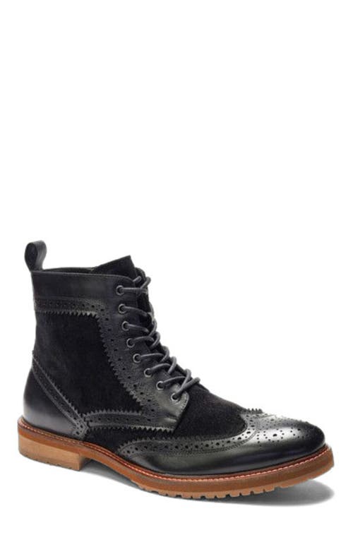 A. Veer Langston Wingtip Boot In Black