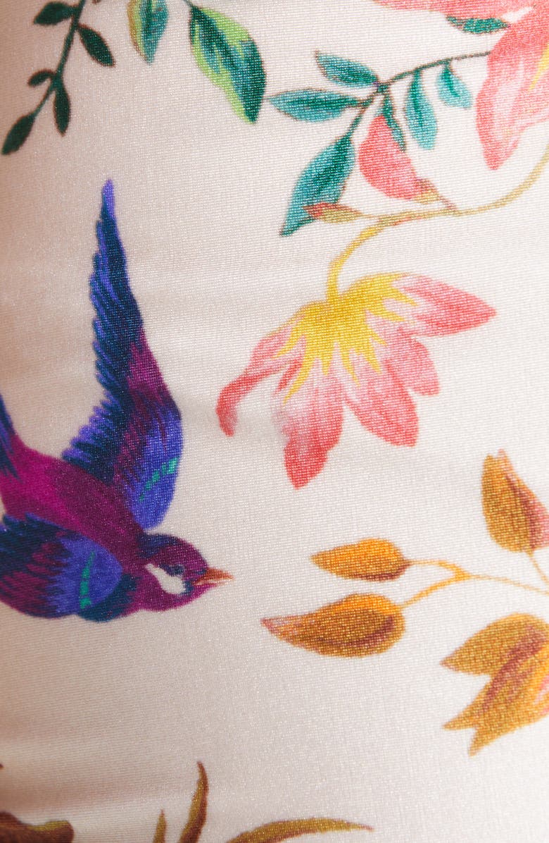 Zimmermann Tropicana Floral High Waist Bikini Bottoms, Alternate, color, 