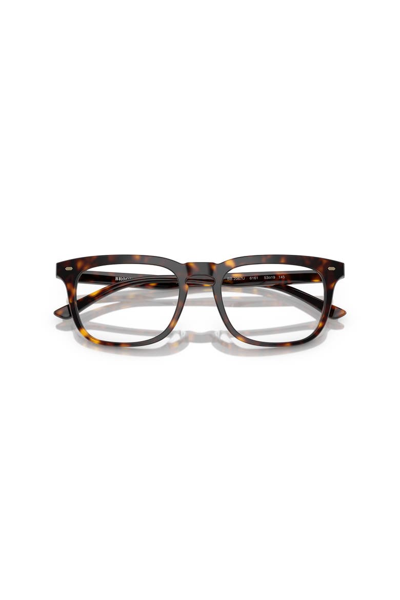53mm Rectangle optical glasses, Alternate, color, Tortoise