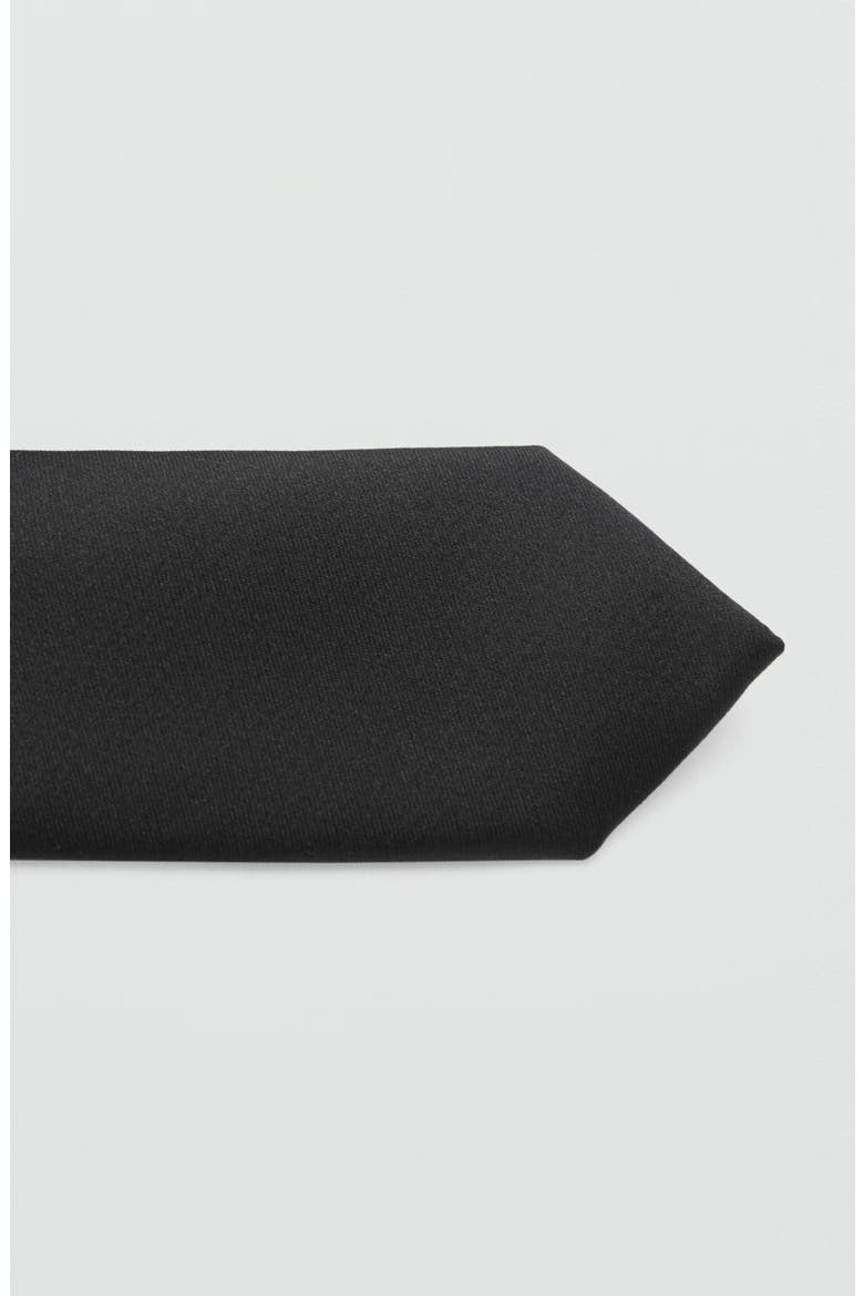 Narrow Tie, Alternate, color, BLACK