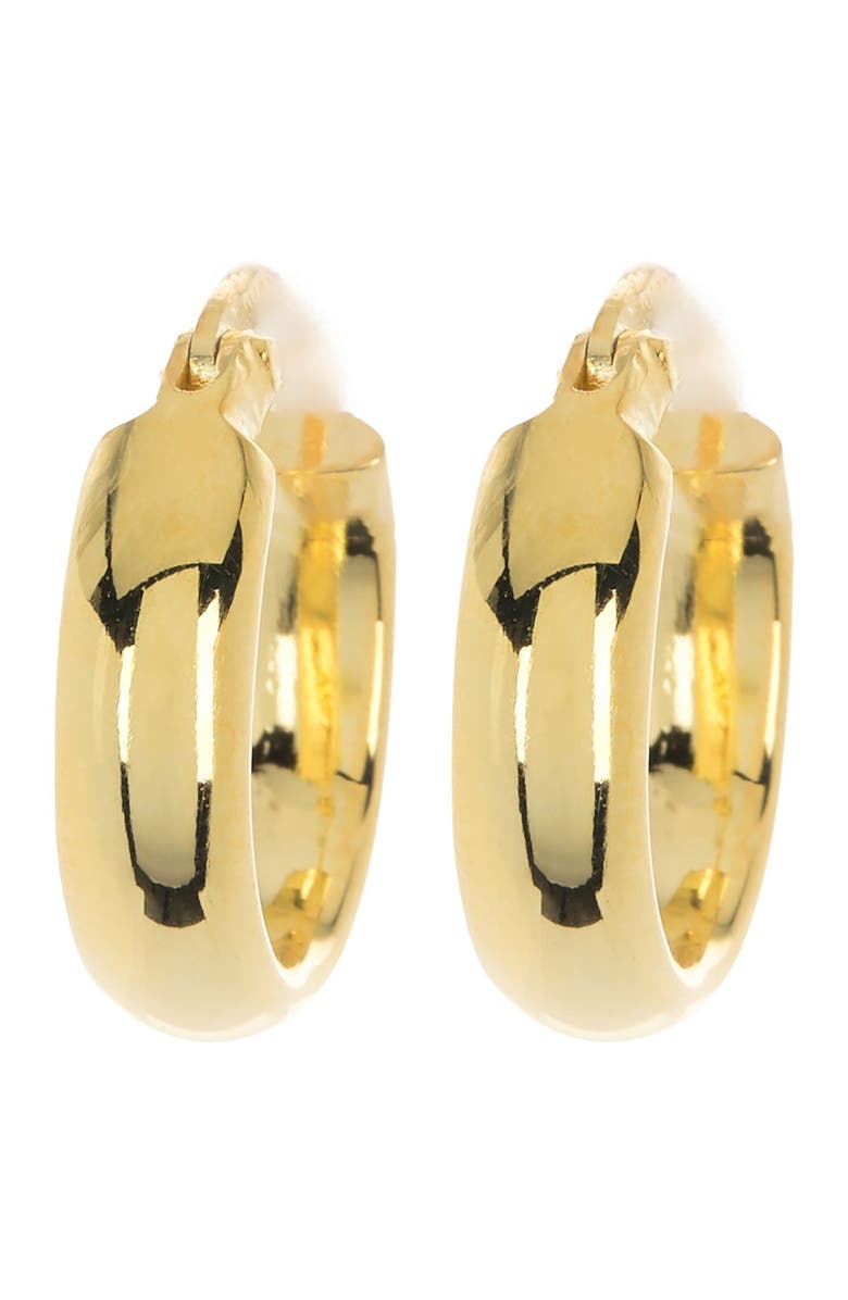 ARGENTO VIVO 18K Gold Plated Medium Hoop Earrings, Main, color, 