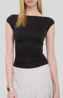 Blu Pepper Boat Neck Top
