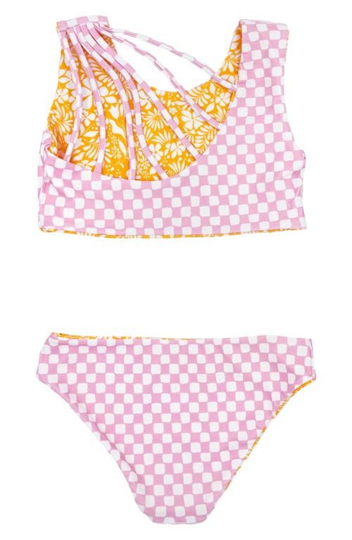 FEATHER 4 ARROW FEATHER 4 ARROW KIDS' SUMMER SUN REVERSIBLE TWO-PIECE SWIMSUIT 