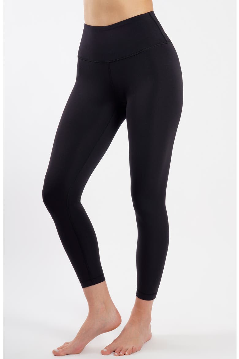 Nude Tech High Waist Leggings, Alternate, color, BLACK