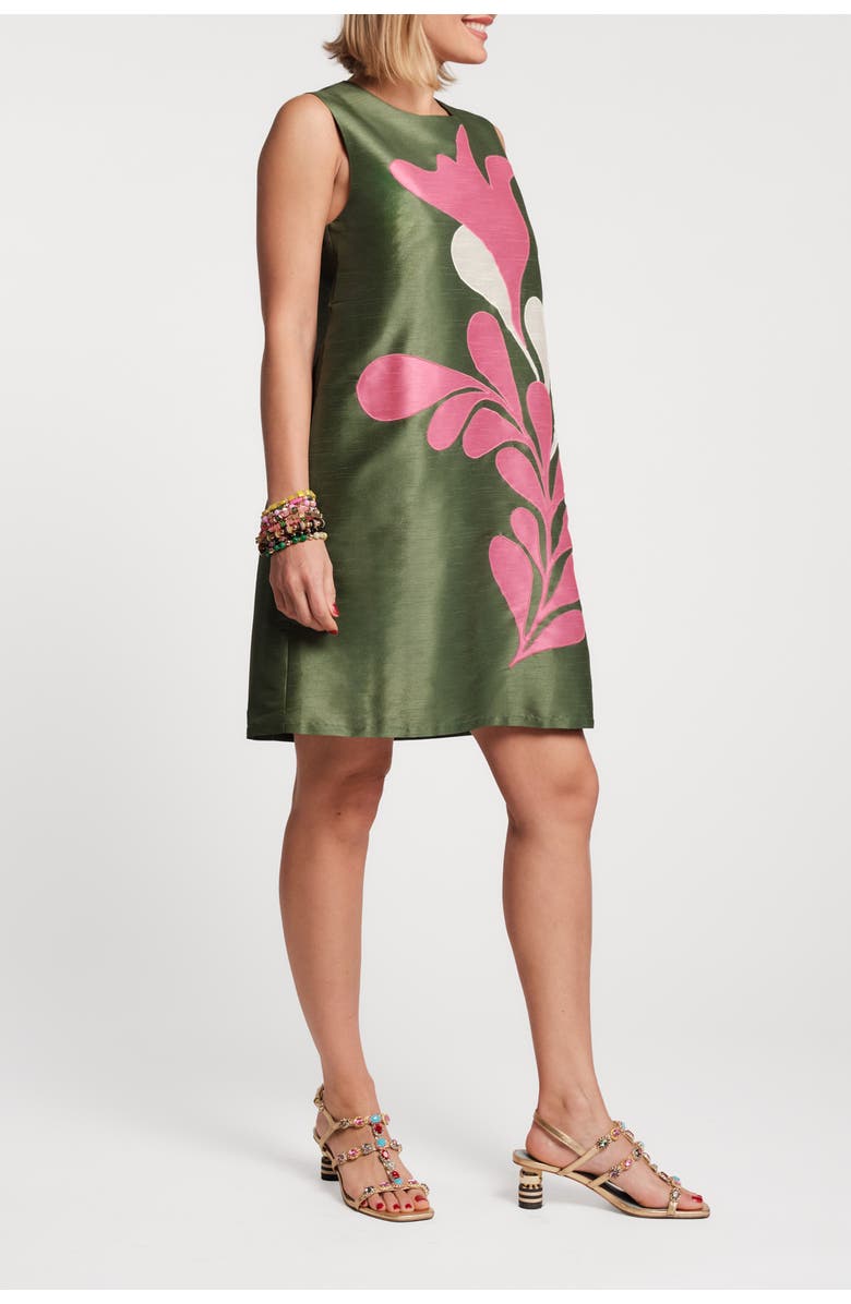 Frances Valentine Lilly Shift Dress Modern Palm, Alternate, color, Treetop/Multi