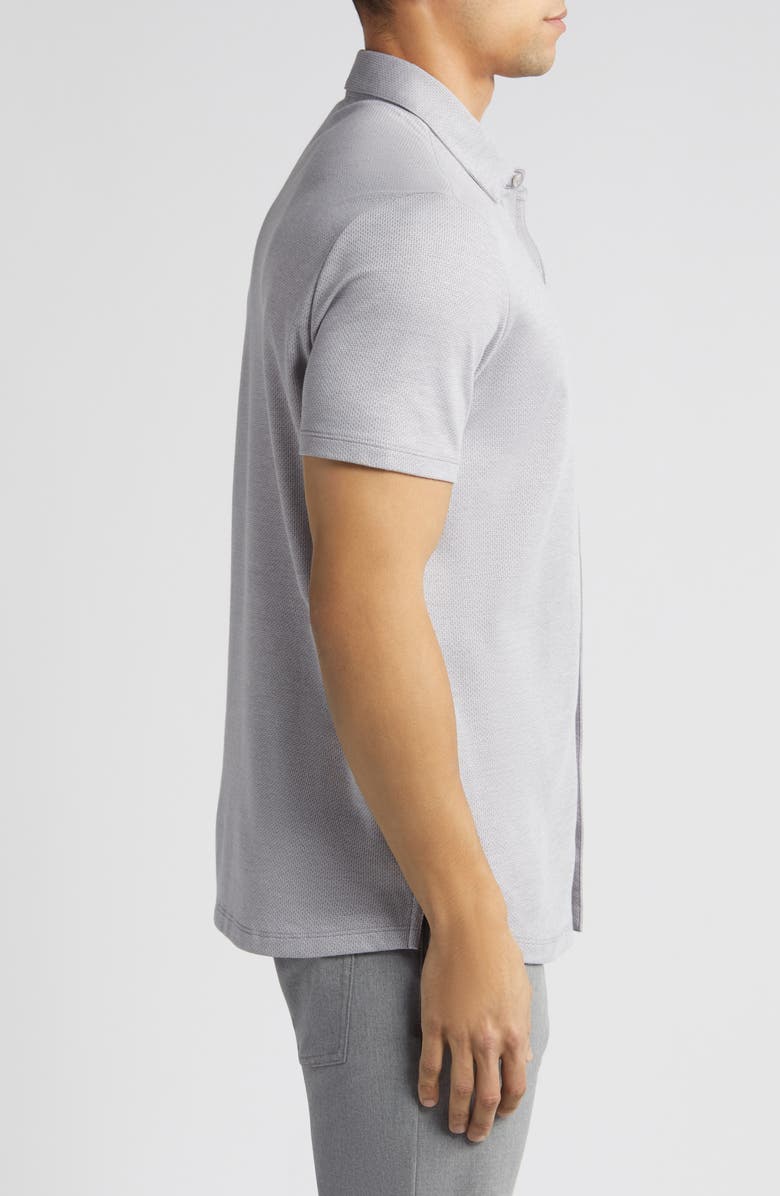 Robert Barakett Robbins Knit Short Sleeve Button-Up Shirt, Alternate, color, Grey