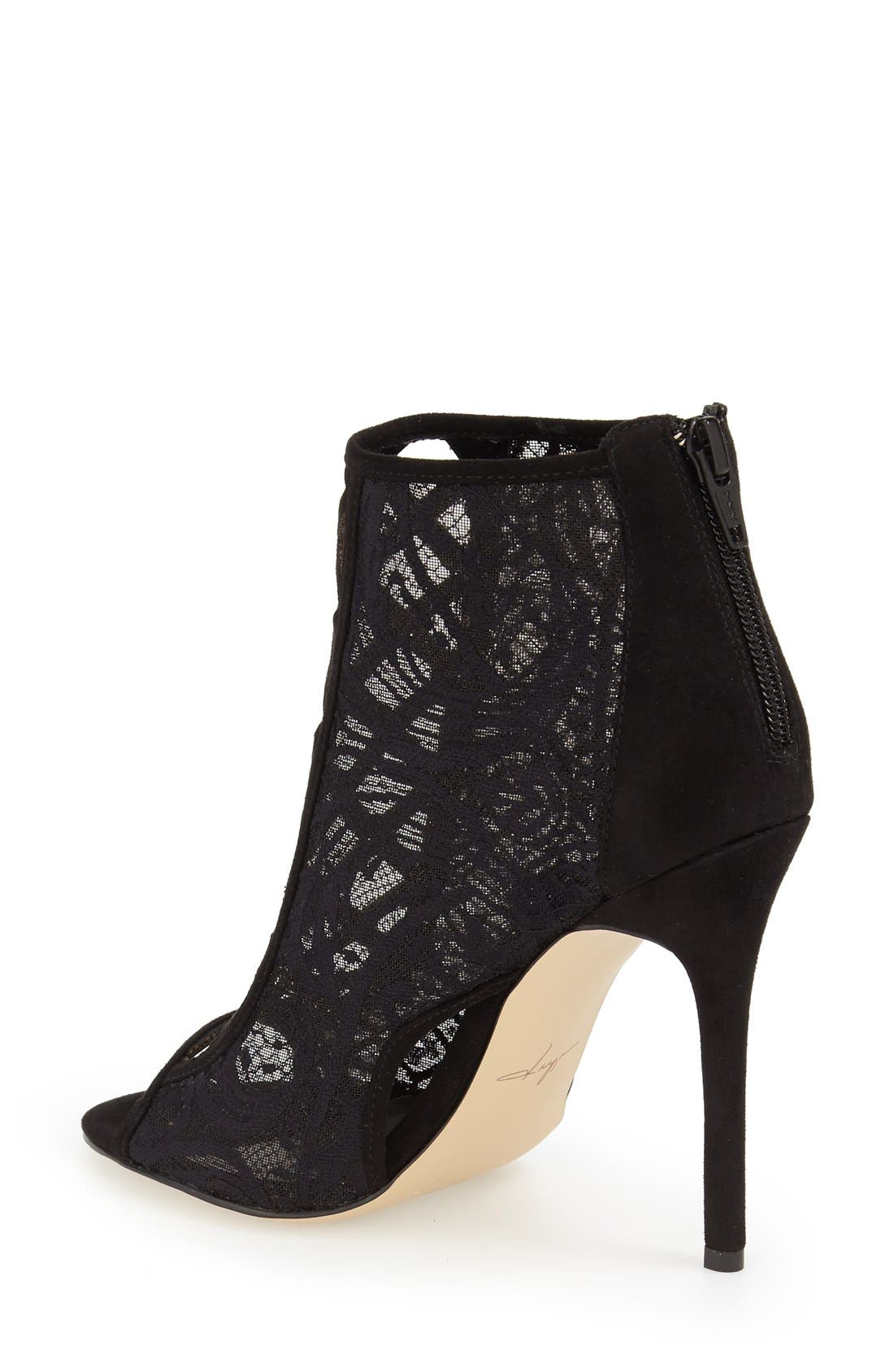 Daya by Zendaya 'Angus' Lace Open Toe Bootie, Alternate, color, 
