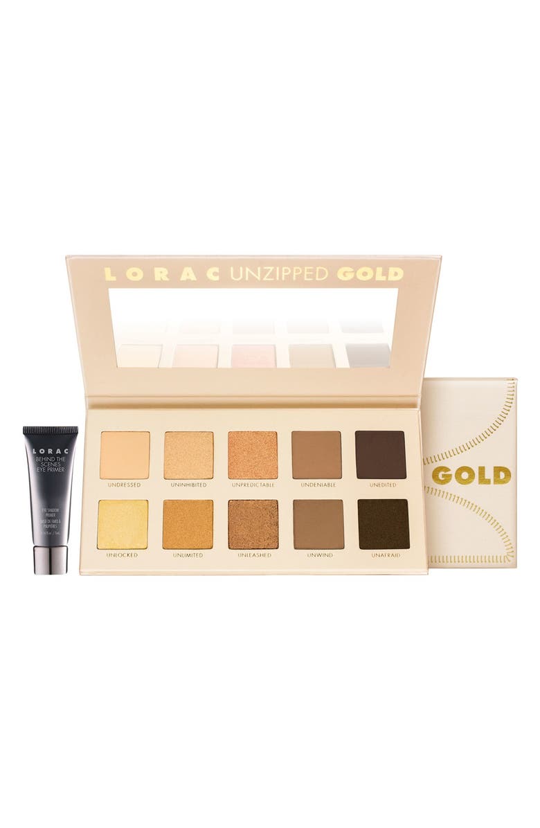 LORAC 'Unzipped Gold' Eyeshadow Palette, Main, color, 