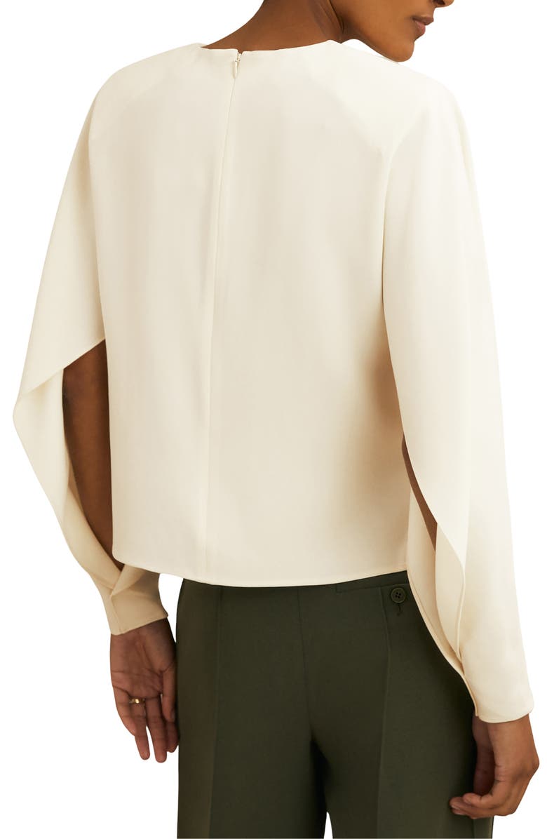 Reiss Atelier Luella Split Sleeve Top, Alternate, color, Cream