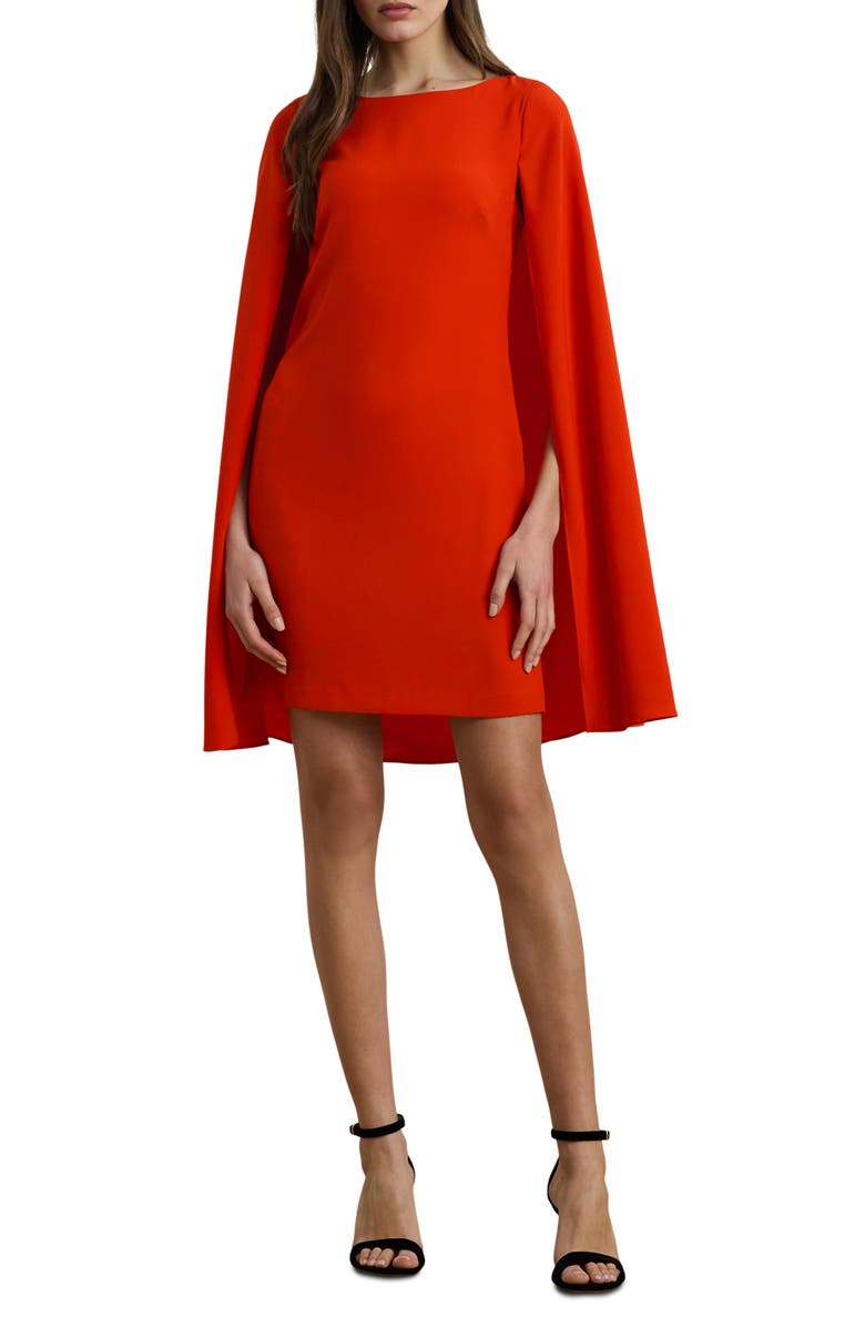 Lauren Ralph Lauren Capelet Georgette Cocktail Dress, Main, color,